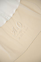 Personalized Kelly wedding veil embroidered with initials